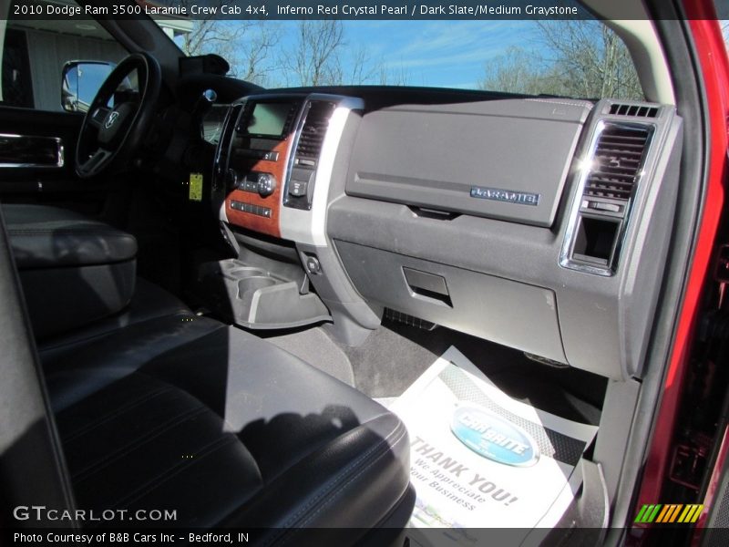 Inferno Red Crystal Pearl / Dark Slate/Medium Graystone 2010 Dodge Ram 3500 Laramie Crew Cab 4x4