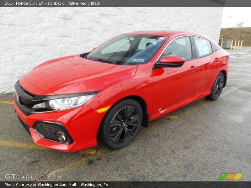 Rallye Red / Black 2017 Honda Civic EX Hatchback