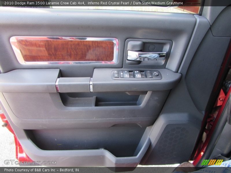 Inferno Red Crystal Pearl / Dark Slate/Medium Graystone 2010 Dodge Ram 3500 Laramie Crew Cab 4x4
