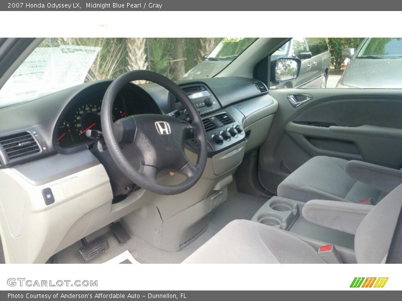 Midnight Blue Pearl / Gray 2007 Honda Odyssey LX