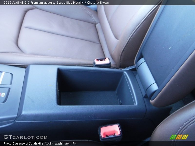 Scuba Blue Metallic / Chestnut Brown 2016 Audi A3 2.0 Premium quattro