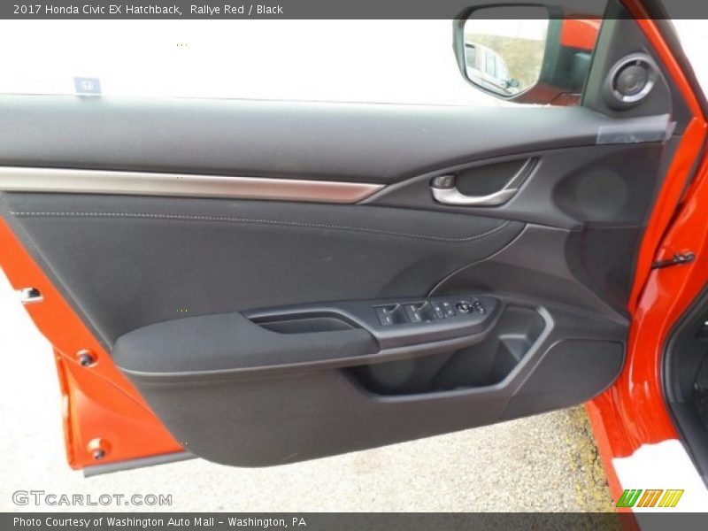 Rallye Red / Black 2017 Honda Civic EX Hatchback