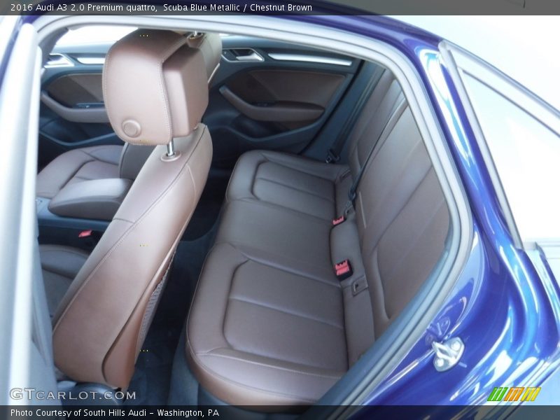 Scuba Blue Metallic / Chestnut Brown 2016 Audi A3 2.0 Premium quattro