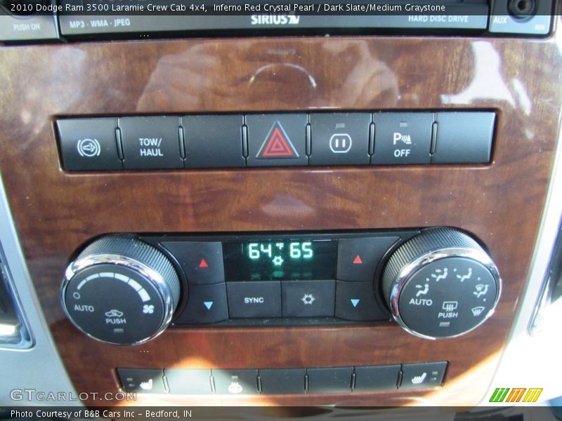 Inferno Red Crystal Pearl / Dark Slate/Medium Graystone 2010 Dodge Ram 3500 Laramie Crew Cab 4x4