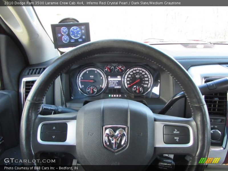 Inferno Red Crystal Pearl / Dark Slate/Medium Graystone 2010 Dodge Ram 3500 Laramie Crew Cab 4x4