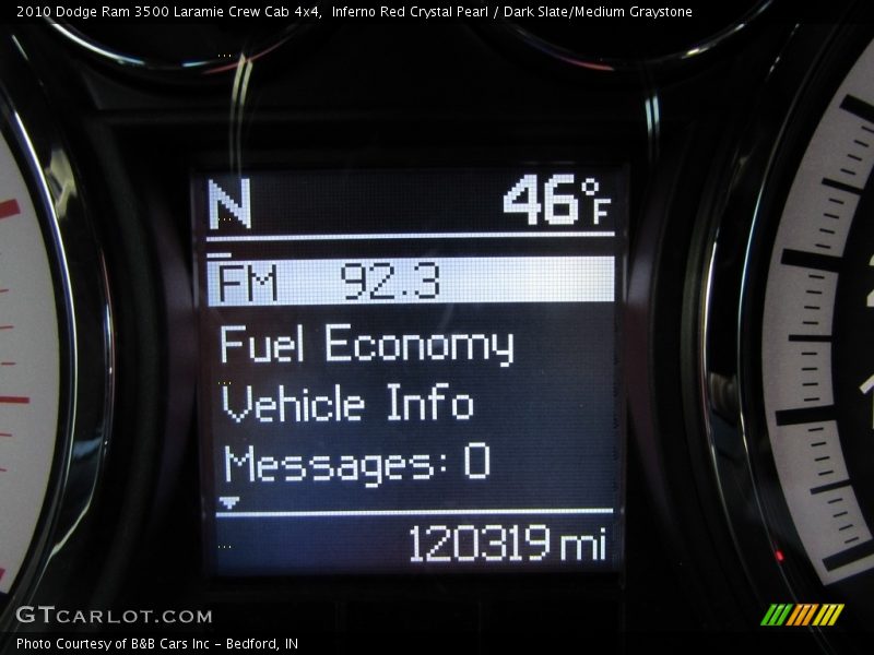 Inferno Red Crystal Pearl / Dark Slate/Medium Graystone 2010 Dodge Ram 3500 Laramie Crew Cab 4x4