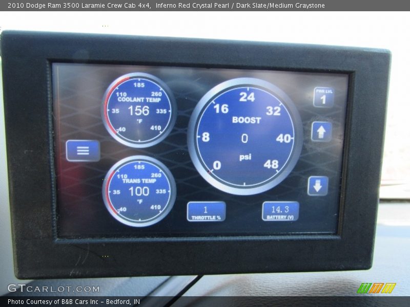 Inferno Red Crystal Pearl / Dark Slate/Medium Graystone 2010 Dodge Ram 3500 Laramie Crew Cab 4x4