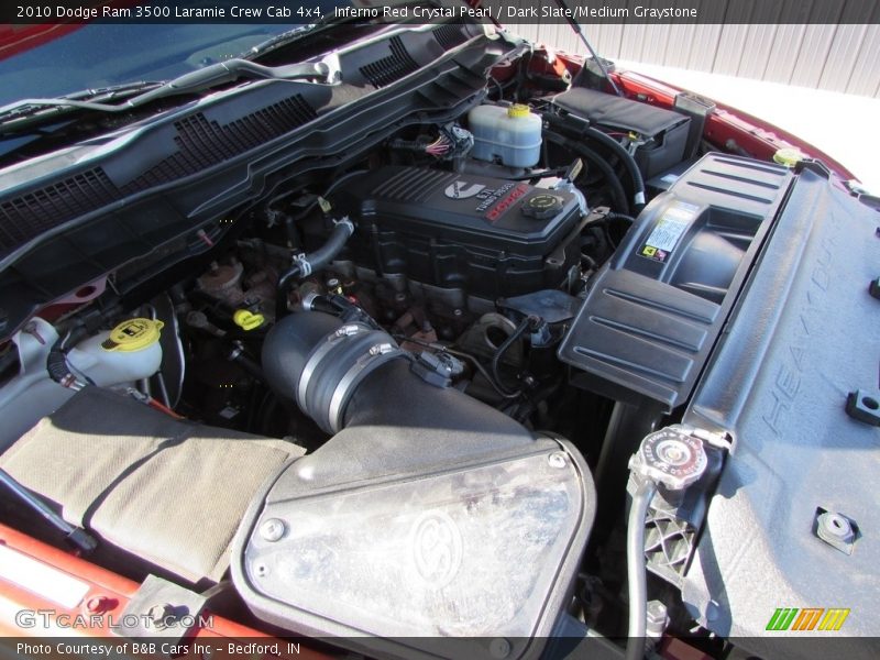 Inferno Red Crystal Pearl / Dark Slate/Medium Graystone 2010 Dodge Ram 3500 Laramie Crew Cab 4x4