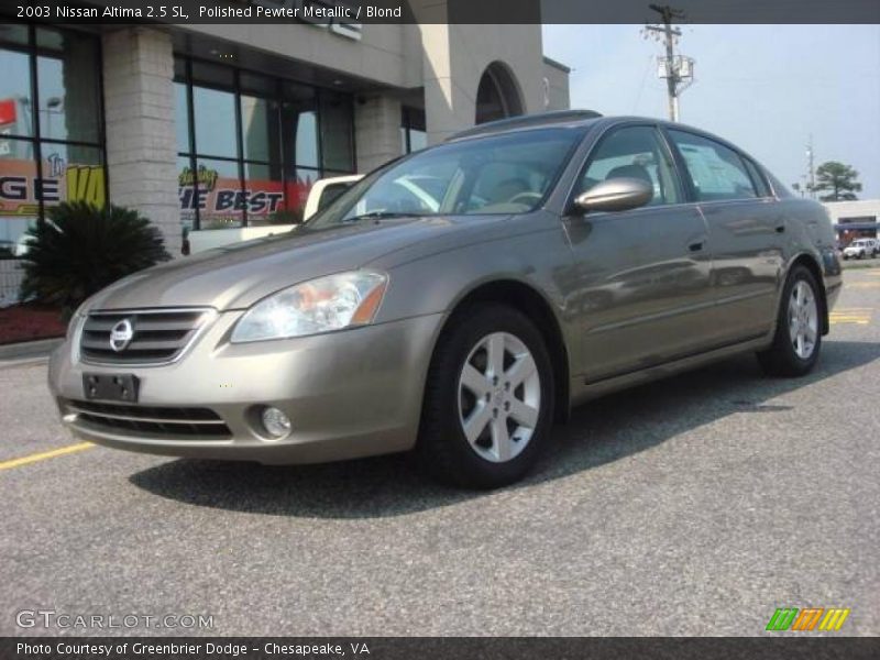 Polished Pewter Metallic / Blond 2003 Nissan Altima 2.5 SL