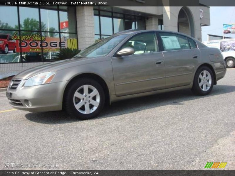 Polished Pewter Metallic / Blond 2003 Nissan Altima 2.5 SL