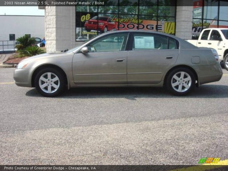 Polished Pewter Metallic / Blond 2003 Nissan Altima 2.5 SL