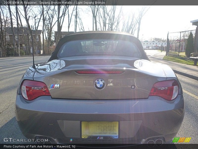 Sepang Bronze Metallic / Light Sepang Bronze 2006 BMW M Roadster