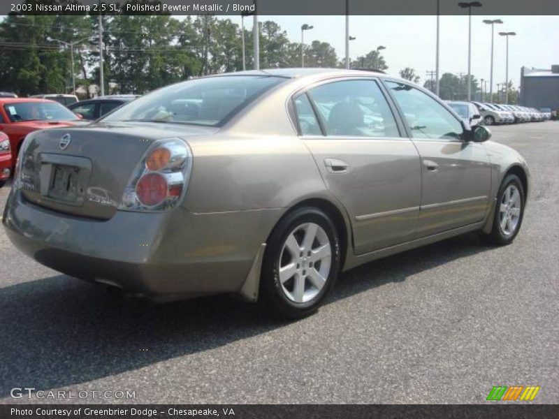 Polished Pewter Metallic / Blond 2003 Nissan Altima 2.5 SL