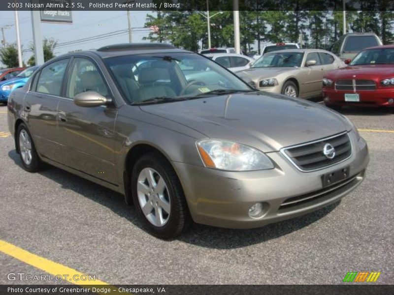 Polished Pewter Metallic / Blond 2003 Nissan Altima 2.5 SL