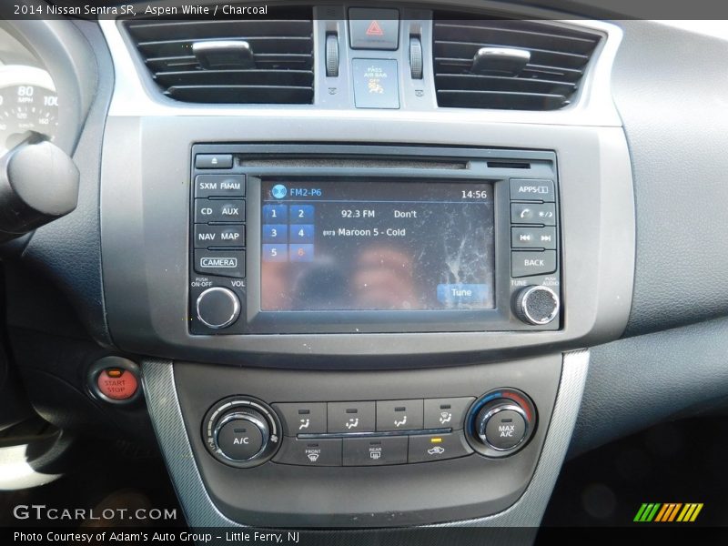 Aspen White / Charcoal 2014 Nissan Sentra SR