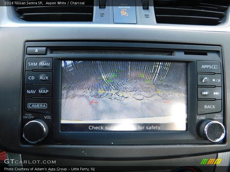 Aspen White / Charcoal 2014 Nissan Sentra SR