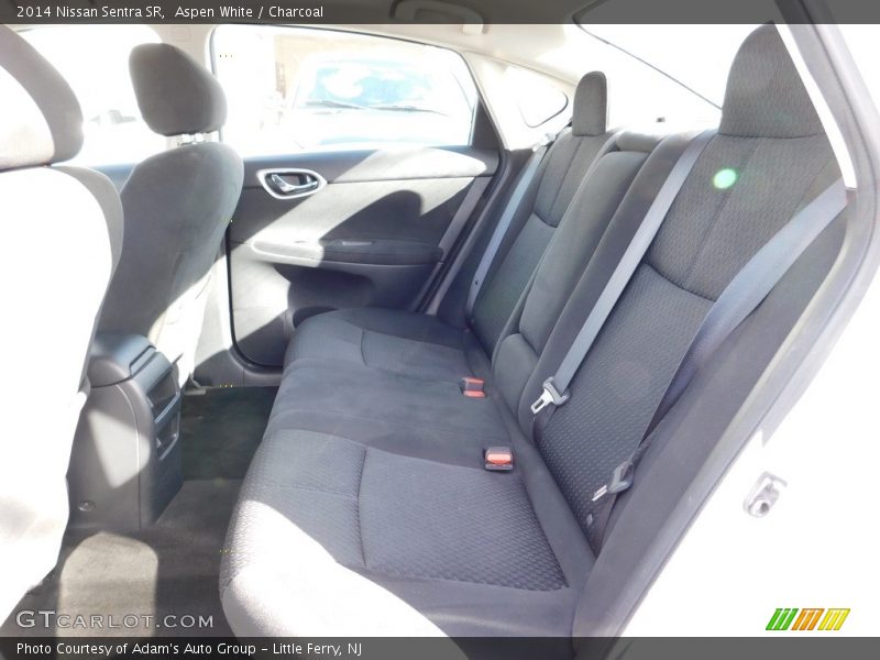 Aspen White / Charcoal 2014 Nissan Sentra SR