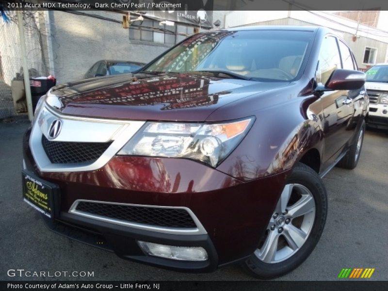 Dark Cherry Pearl / Parchment 2011 Acura MDX Technology