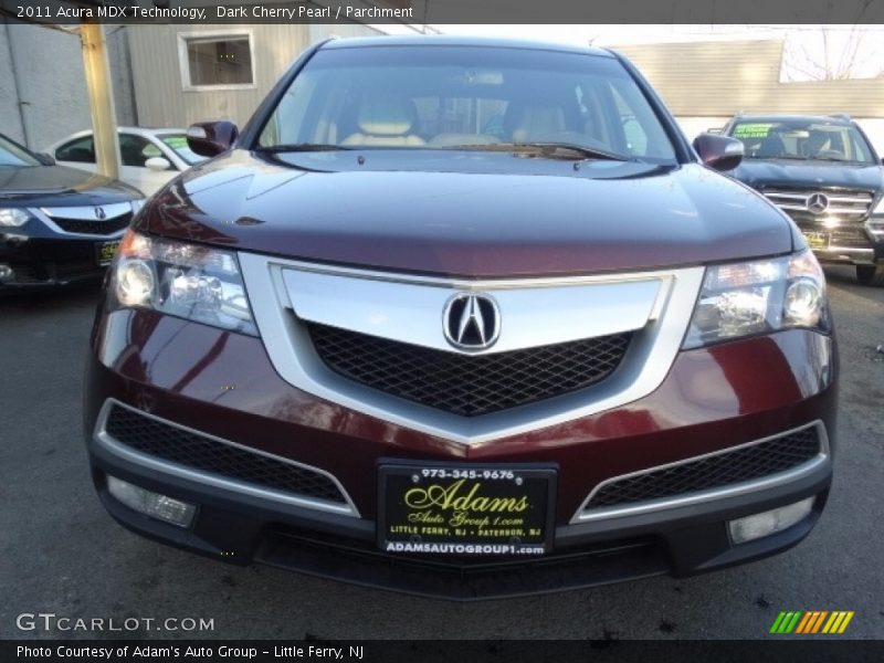 Dark Cherry Pearl / Parchment 2011 Acura MDX Technology