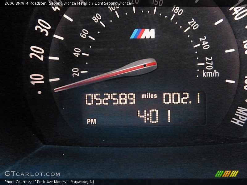Sepang Bronze Metallic / Light Sepang Bronze 2006 BMW M Roadster