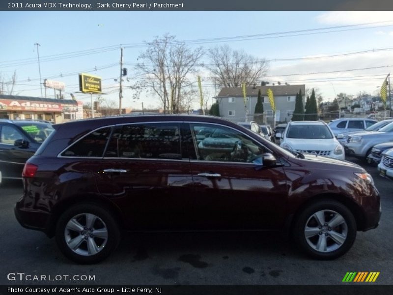 Dark Cherry Pearl / Parchment 2011 Acura MDX Technology