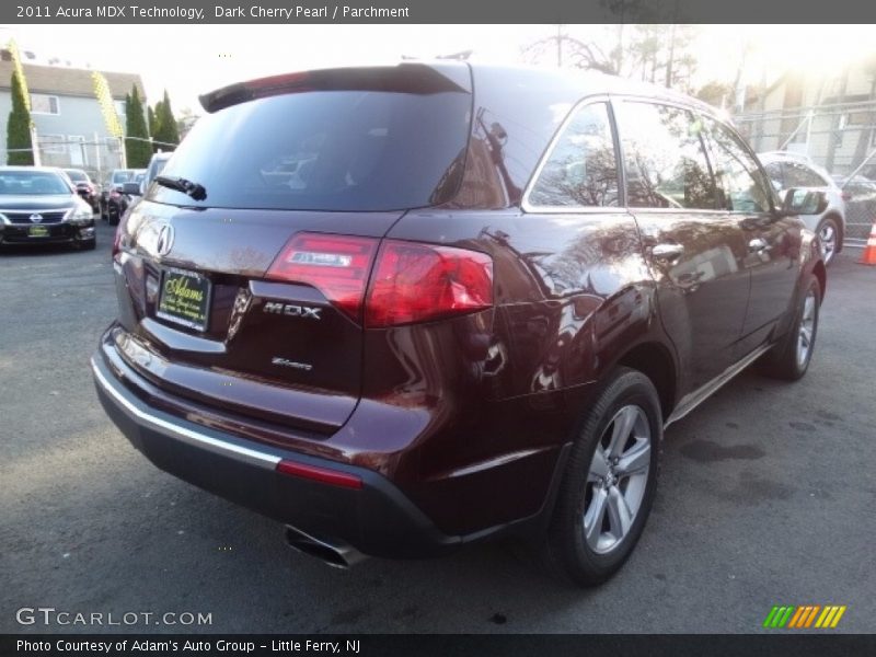 Dark Cherry Pearl / Parchment 2011 Acura MDX Technology