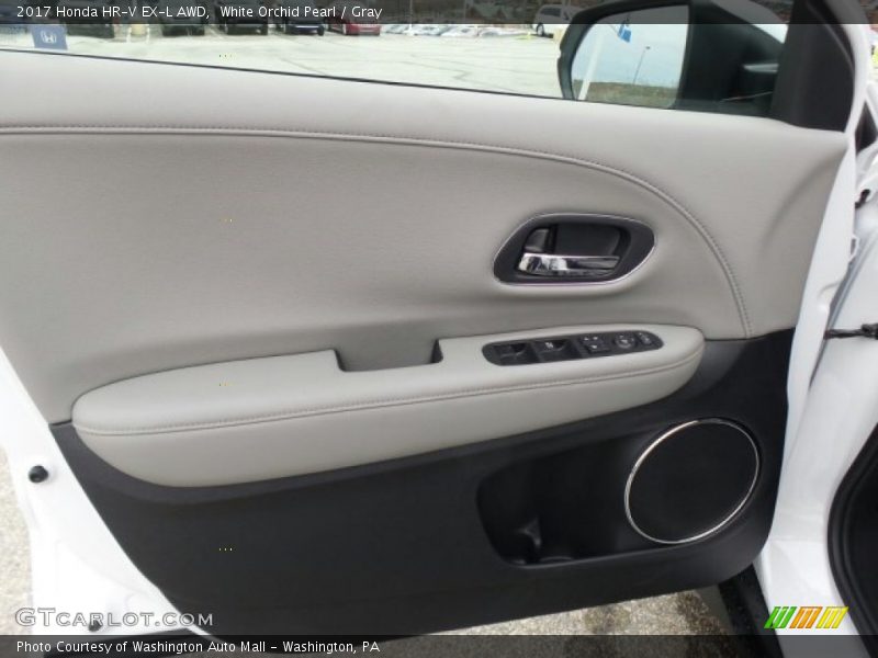 White Orchid Pearl / Gray 2017 Honda HR-V EX-L AWD