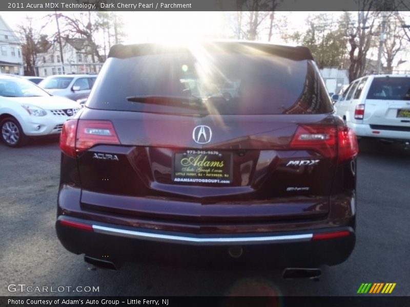 Dark Cherry Pearl / Parchment 2011 Acura MDX Technology