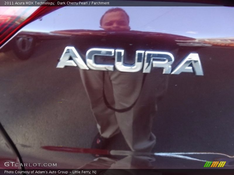 Dark Cherry Pearl / Parchment 2011 Acura MDX Technology