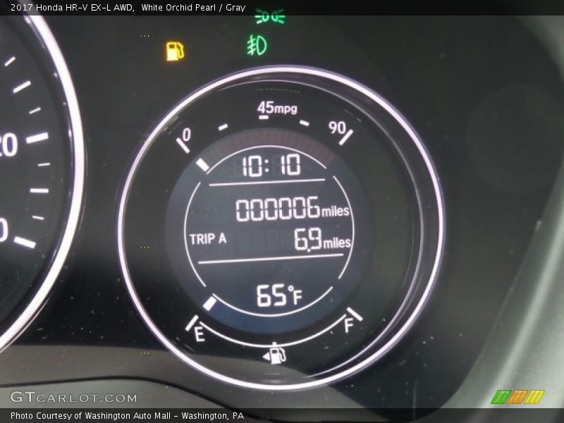 White Orchid Pearl / Gray 2017 Honda HR-V EX-L AWD