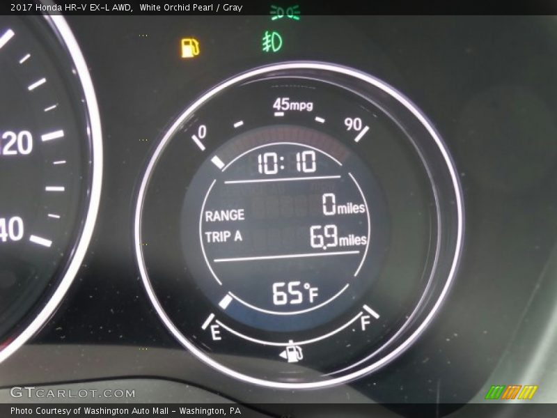 White Orchid Pearl / Gray 2017 Honda HR-V EX-L AWD