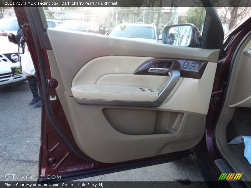 Dark Cherry Pearl / Parchment 2011 Acura MDX Technology