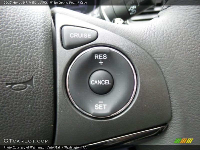 White Orchid Pearl / Gray 2017 Honda HR-V EX-L AWD