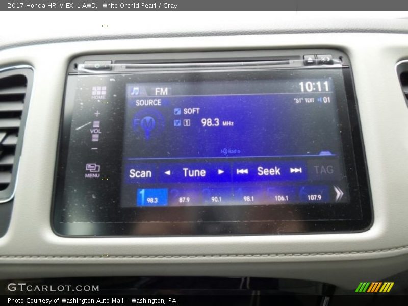 White Orchid Pearl / Gray 2017 Honda HR-V EX-L AWD