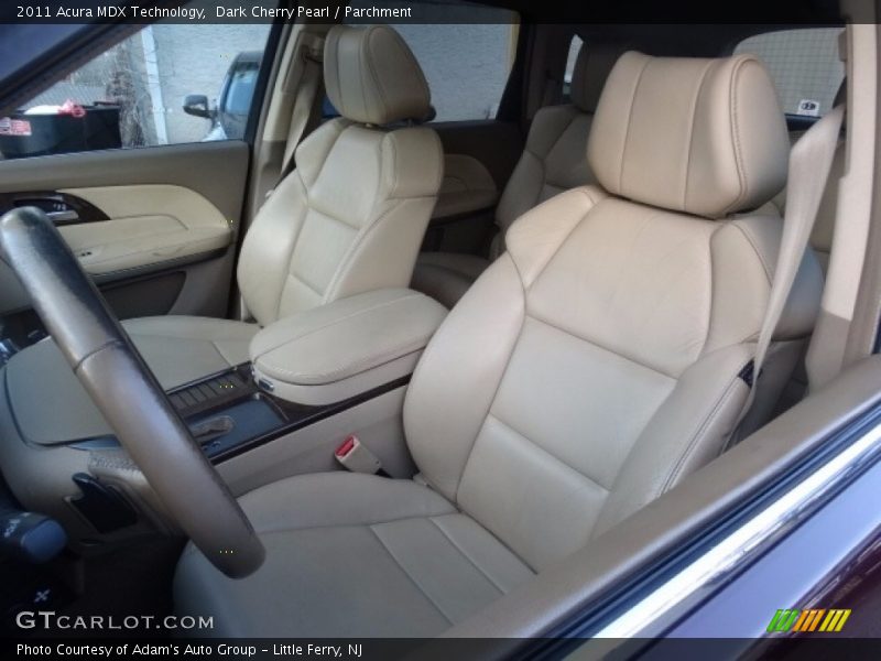 Dark Cherry Pearl / Parchment 2011 Acura MDX Technology