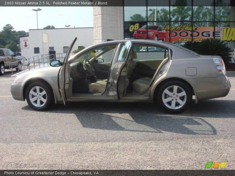 Polished Pewter Metallic / Blond 2003 Nissan Altima 2.5 SL