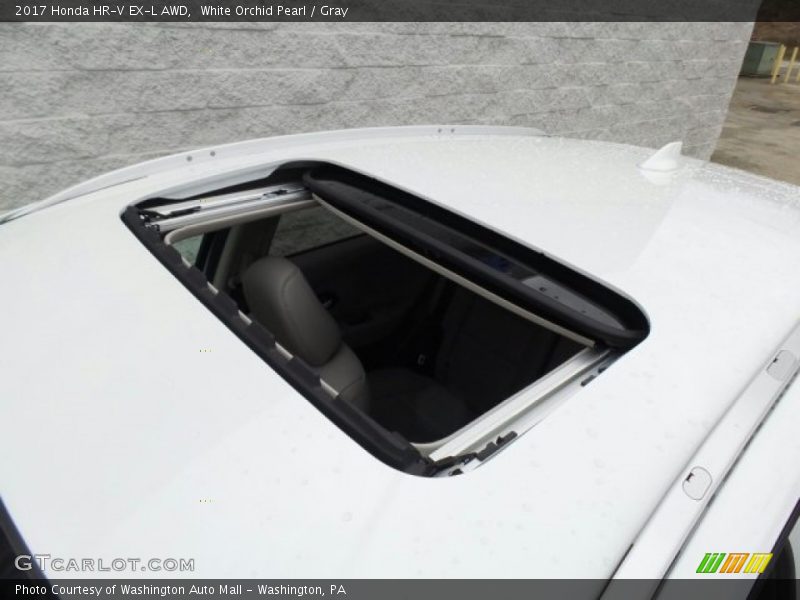 White Orchid Pearl / Gray 2017 Honda HR-V EX-L AWD