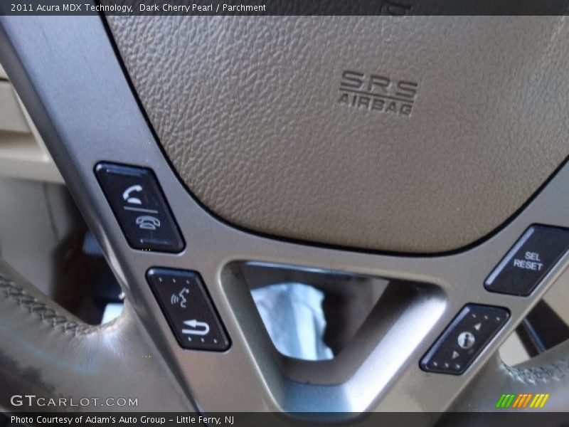 Dark Cherry Pearl / Parchment 2011 Acura MDX Technology