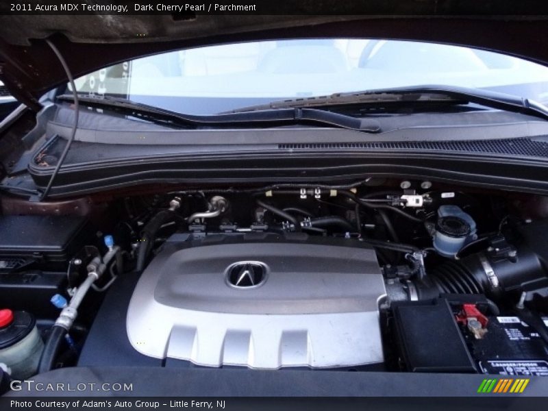 Dark Cherry Pearl / Parchment 2011 Acura MDX Technology