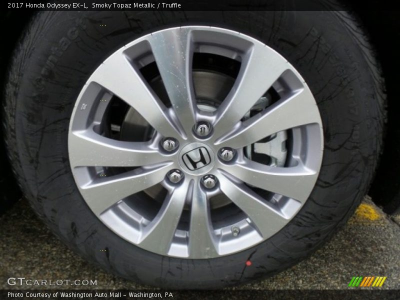 Smoky Topaz Metallic / Truffle 2017 Honda Odyssey EX-L