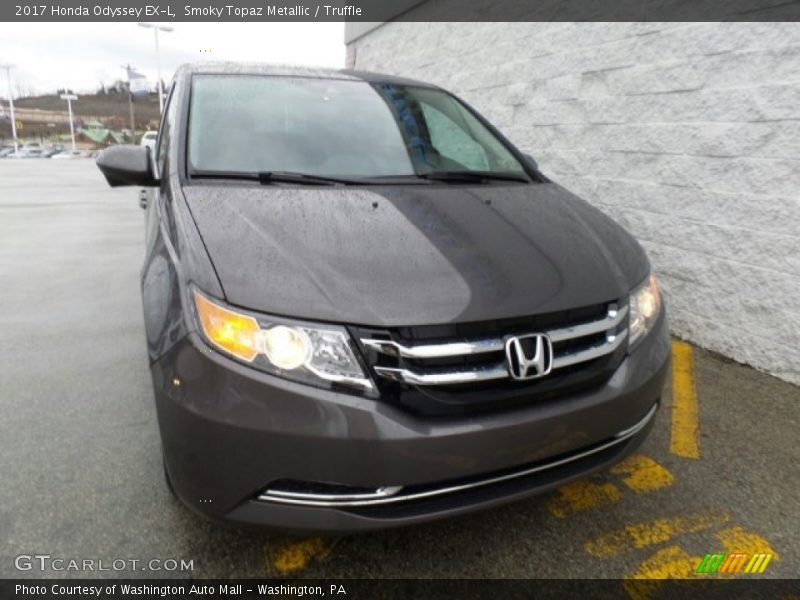 Smoky Topaz Metallic / Truffle 2017 Honda Odyssey EX-L