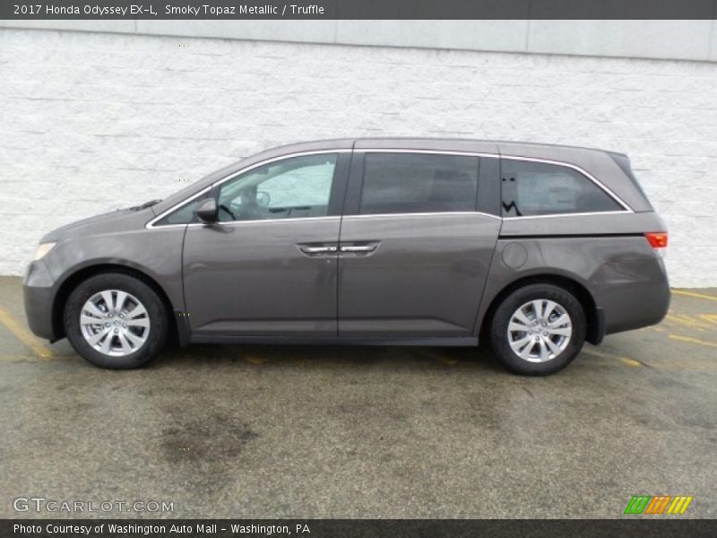 Smoky Topaz Metallic / Truffle 2017 Honda Odyssey EX-L