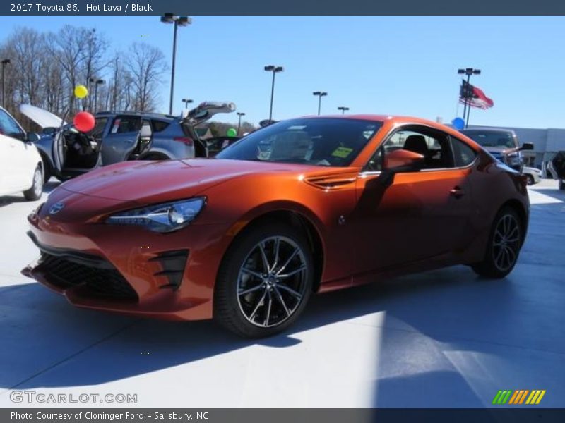 Hot Lava / Black 2017 Toyota 86
