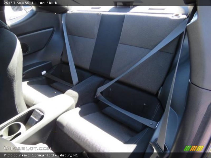 Rear Seat of 2017 86 