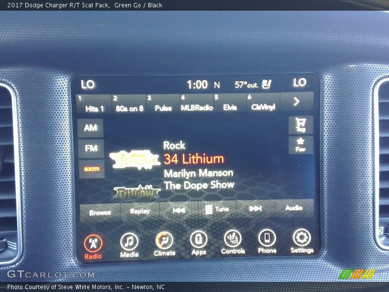 Green Go / Black 2017 Dodge Charger R/T Scat Pack