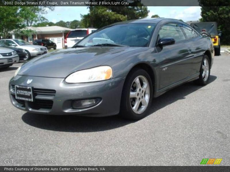 Dark Titanium Metallic / Black/Light Gray 2002 Dodge Stratus R/T Coupe