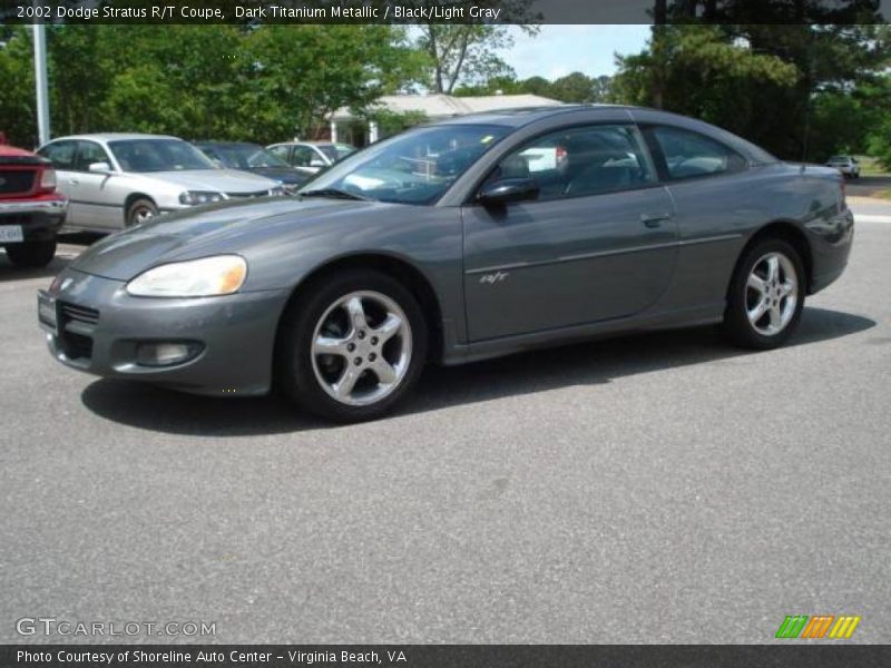 Dark Titanium Metallic / Black/Light Gray 2002 Dodge Stratus R/T Coupe