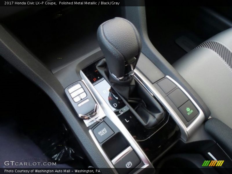 Polished Metal Metallic / Black/Gray 2017 Honda Civic LX-P Coupe