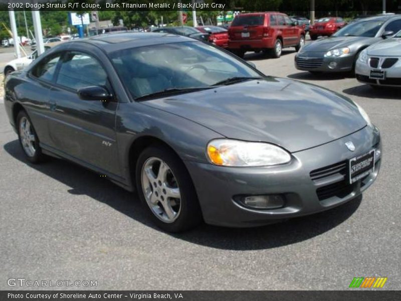 Dark Titanium Metallic / Black/Light Gray 2002 Dodge Stratus R/T Coupe