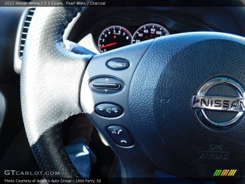Pearl White / Charcoal 2013 Nissan Altima 2.5 S Coupe